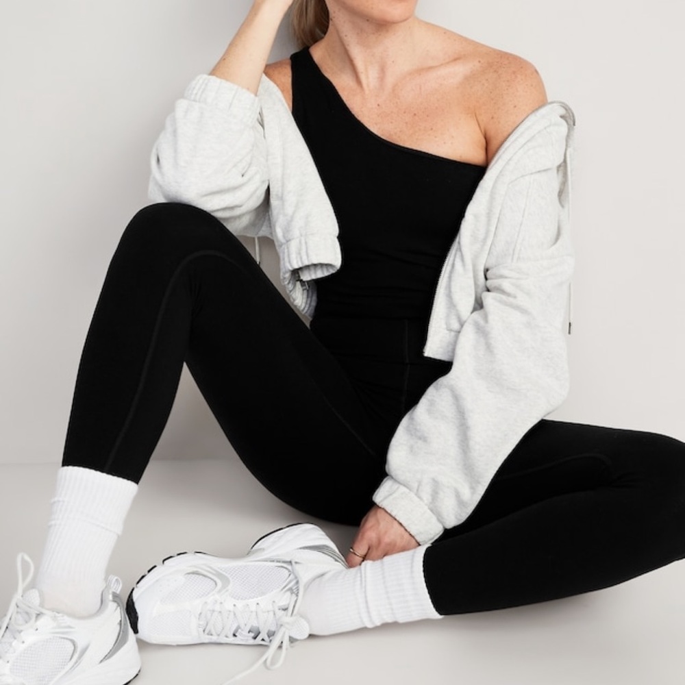 One-Shoulder PowerChill 7/8 Length Bodysuit
